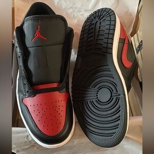 Nike Air Jordan 1 Low Black Red White shoe’s Sneakers